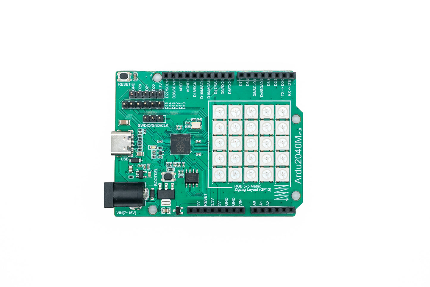 Ardu2040M | An Arduino style RP2040 RGB Matrix board