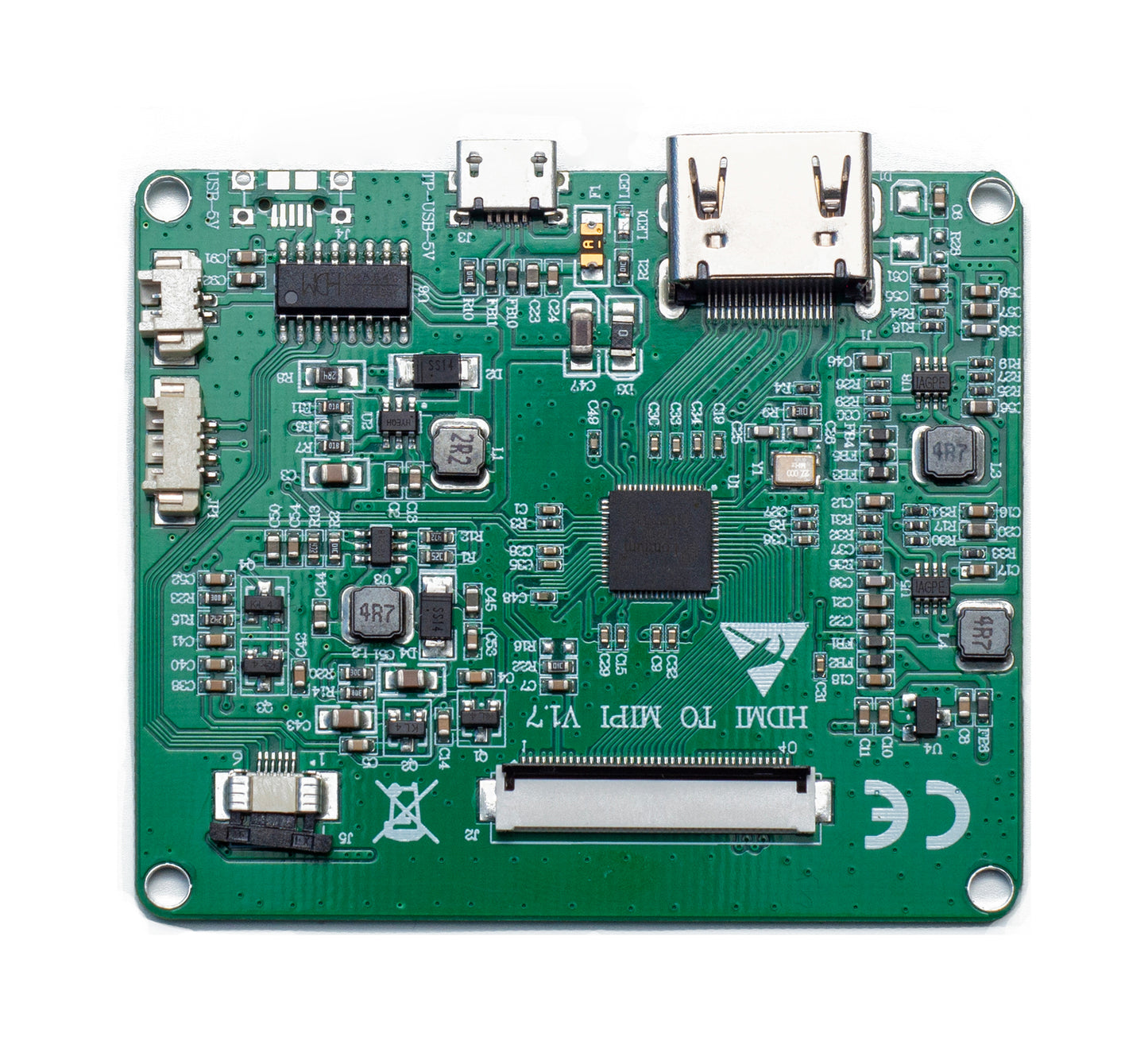 7.84 inch IPS Long Strip Capacitive touch screen LCD 400×1280 | 20cm HDMI Cable | 30cm USB Cable