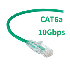超薄型 CAT6a RJ45 イーサネット ケーブル