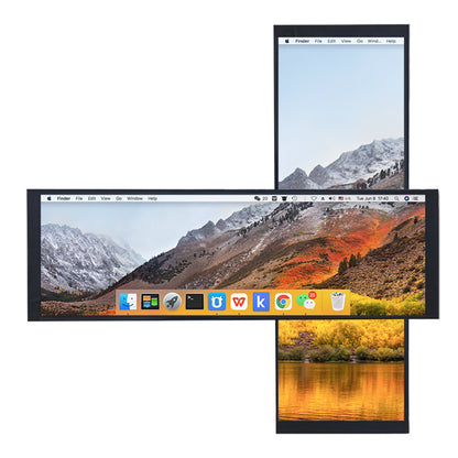 7.84 inch IPS Long Strip Capacitive touch screen LCD 400×1280 | 20cm HDMI Cable | 30cm USB Cable