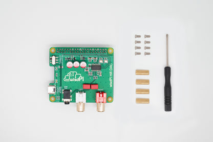 wisdPi HiFi DAC |  Active Power Noise Reduction and External Power Raspberry Pi HAT
